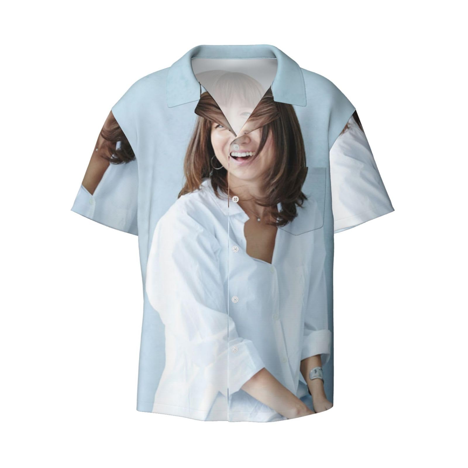 Hitomi (黒石ひとみ) (1)男性キューバ半袖は快適で柔らかく縮みにくい