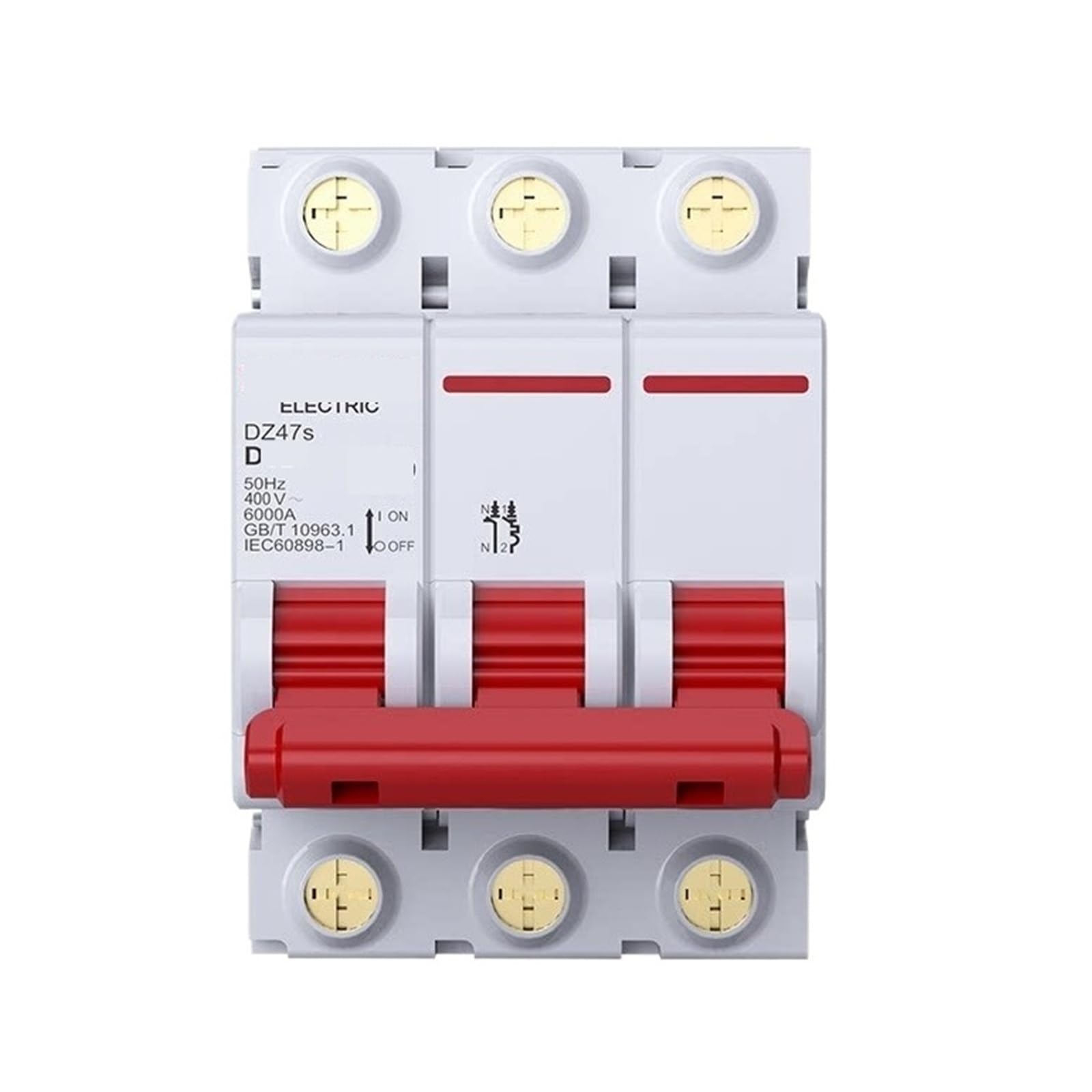 Disyuntor DZ47S 3P 4A tipo D para protección contra sobrecargas 2