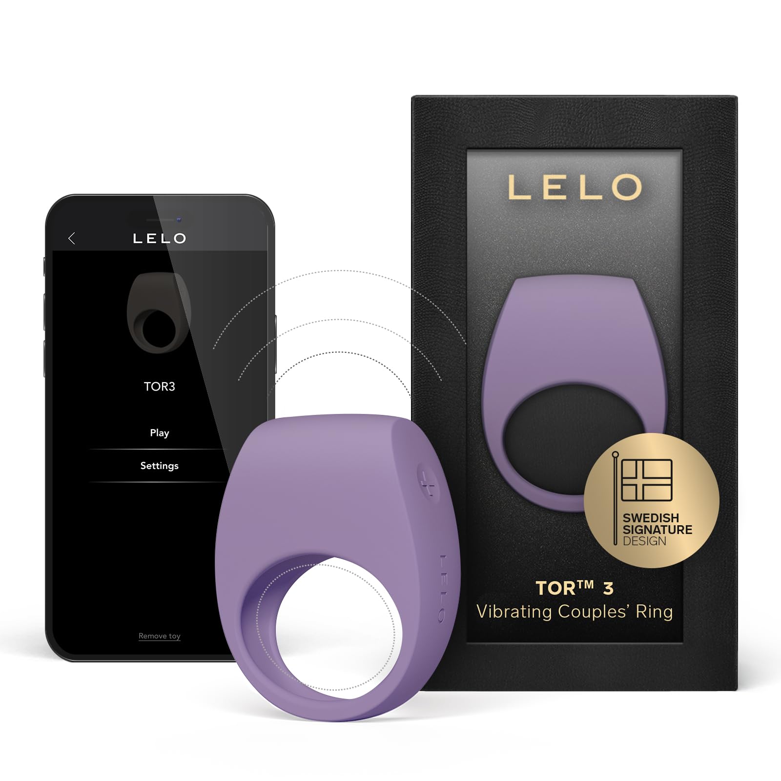 LELO Tor 3 Vibrating Couple’s Ring - Purple