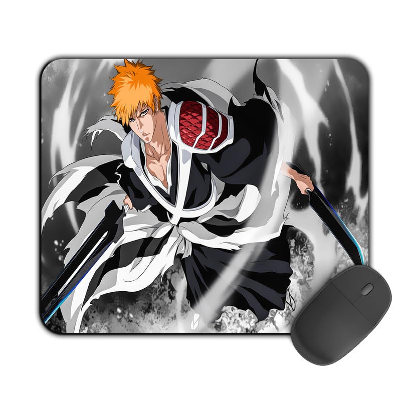 Image of Printed Designer Mouse Pad Ichigo Shikai Form (200MM X 240 X 3MM) Enhance Gaming and Work Performance Comfortable and Precise Non-Slip Water Proof Bleach Mouse Pad.
