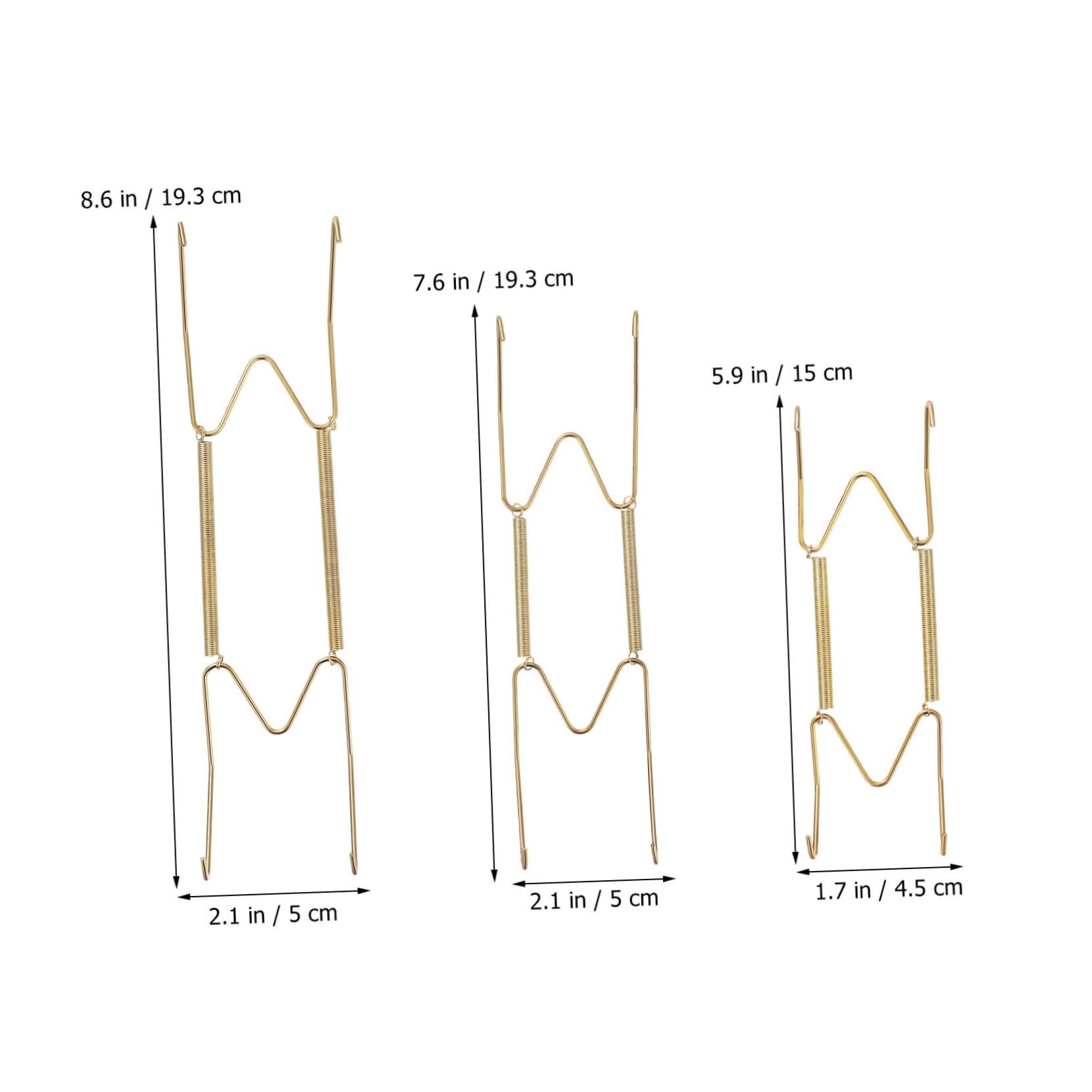 VINTORKY 12pcs Decorative Plate Wall Holders Invisible Plate Hangers for Vertical Display Sizes with No Trace Hooks for Plate Wall Mounting