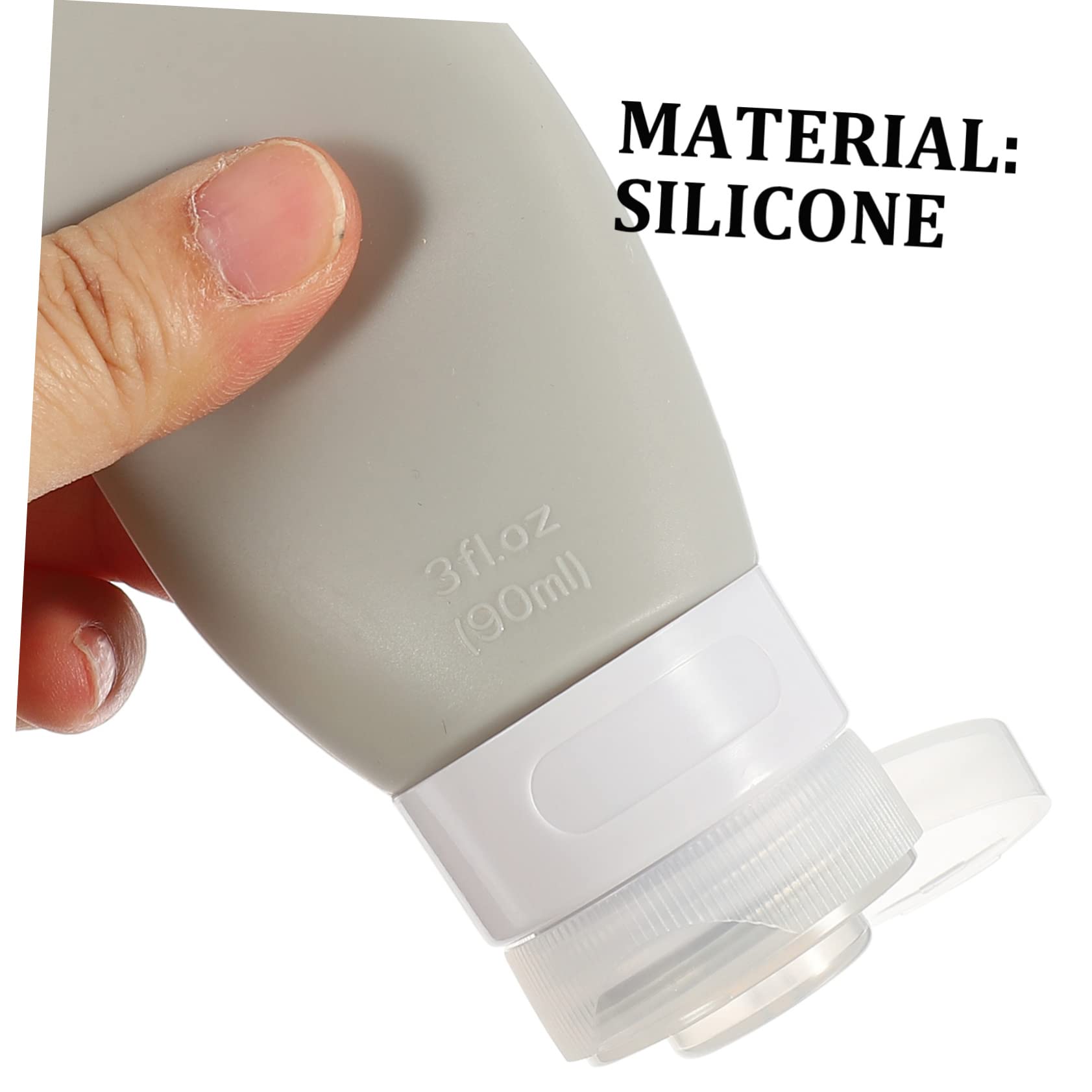FOMIYES 9 Pz Bottiglia Di Lozione in Silicone Ricaricabile Vuoto Piccola Bottiglia Da Viaggio Sacchetti Di Plastica Per Il Trucco Flacone Cosmetico Viaggiare Gel Di Silice Conservazione