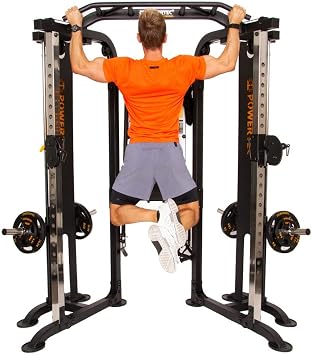 Powertec Fitness Workbench Functional Trainer Deluxe - Professional Gym Equipment for Home - Dual Pulley System and Cable Machine for Total Body Workout