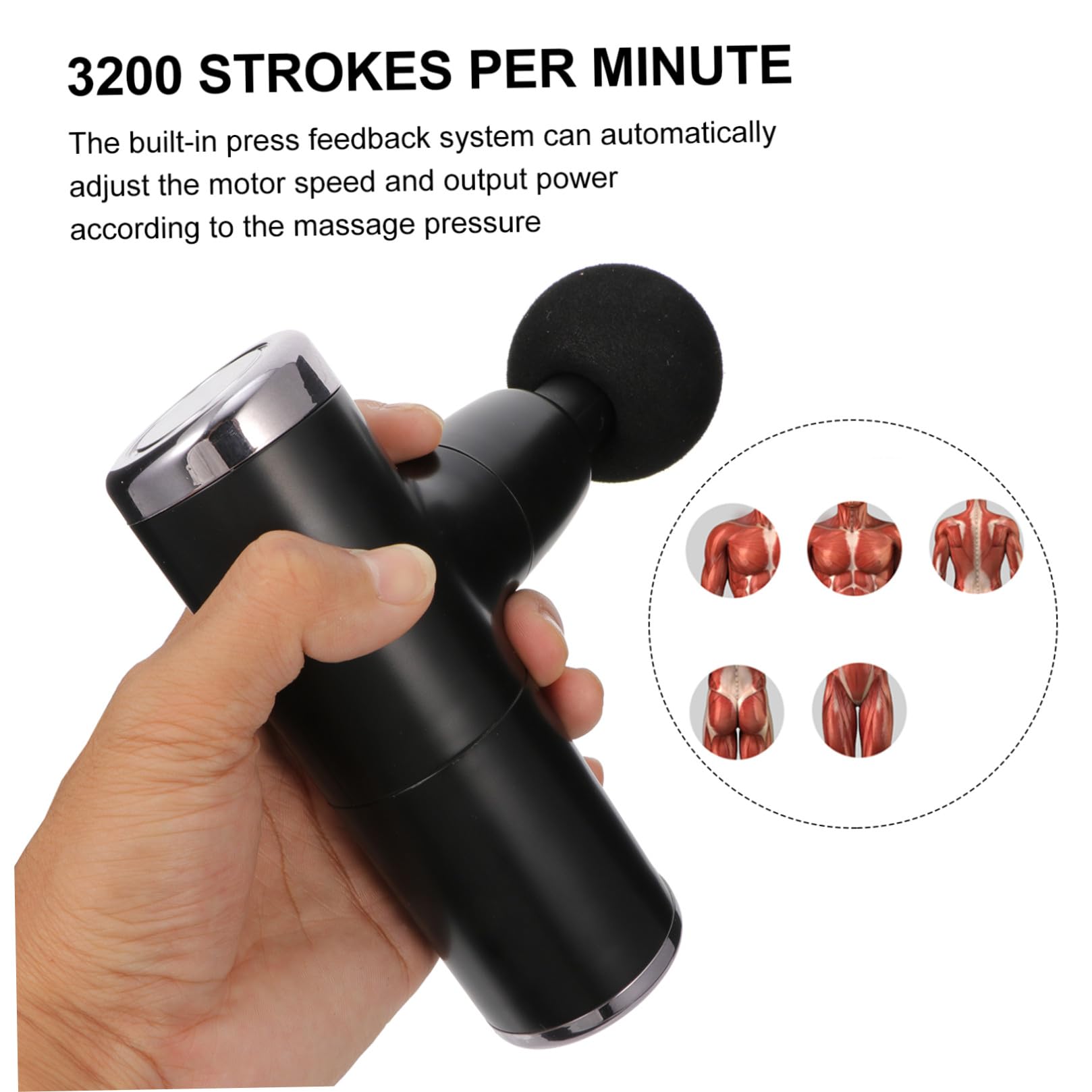 Vaguelly Portatile Batteria da Stimolatore Muscolare USB Ricaricabile Macchina per Rilassamento Muscolare di Massaggio Profondo ad Alta Frequenza