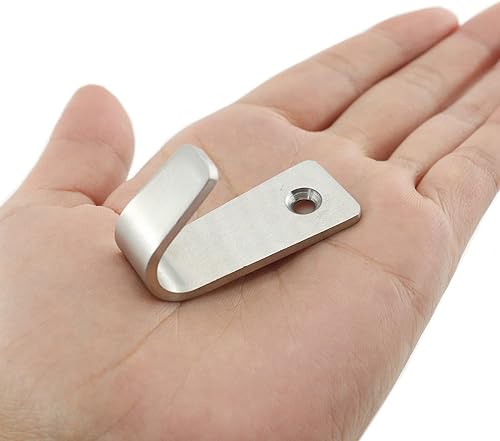 Miniatura 10 de Ulifestar 10 ganchos para colgar abrigos de pared, ganchos de acero inoxidable resistentes para colgar abrigos, ganchos no se oxidan montados en la