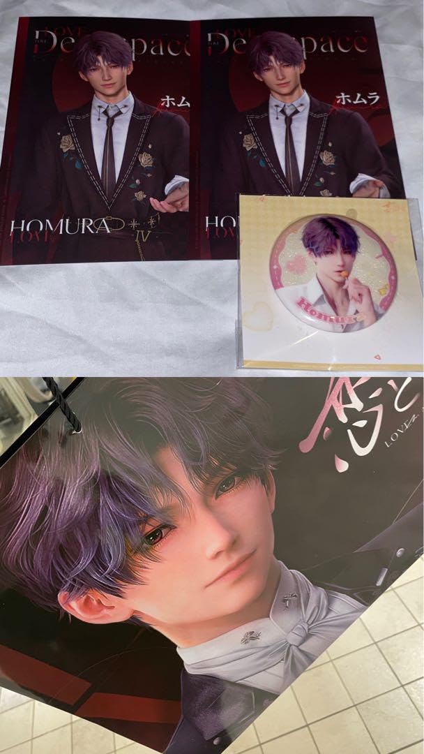 恋と深空ポップアップイベントホムラ入場特典ショッパー缶バッジポスト