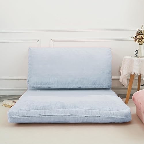 Miniatura 3 de N&amp;V Sofá cama plegable, sofá plegable con relleno de espuma, incluye funda extraíble y lavable a máquina, piel sintética suave de alta calidad (M,
