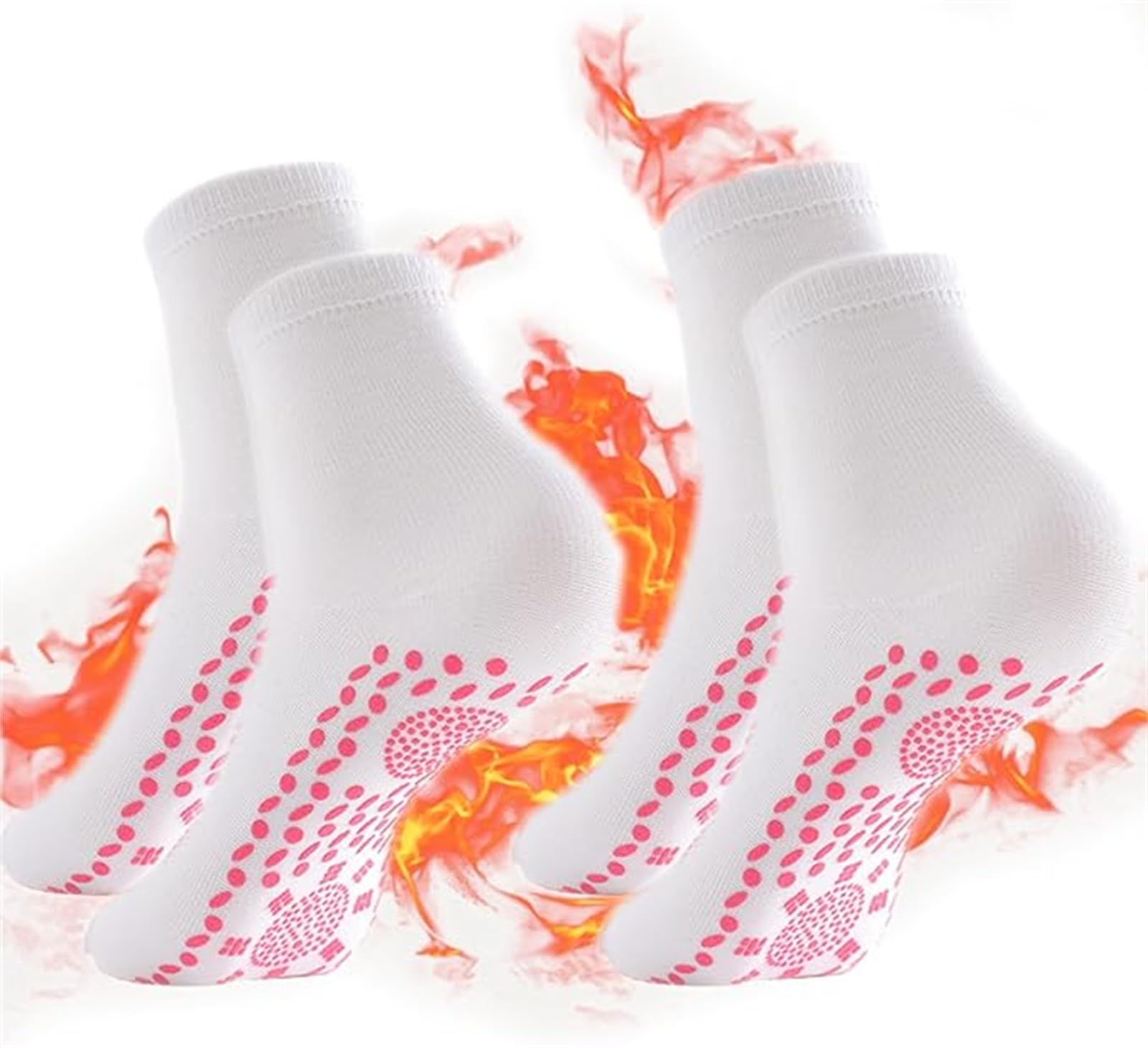 MONCEY Heated Socks,Self Heating Socks for Men and Women,Magnetic Socks,Anti-Freezing Warm Foot Socks,Breathable Massage Warm Foot Socks for Outdoor Sports