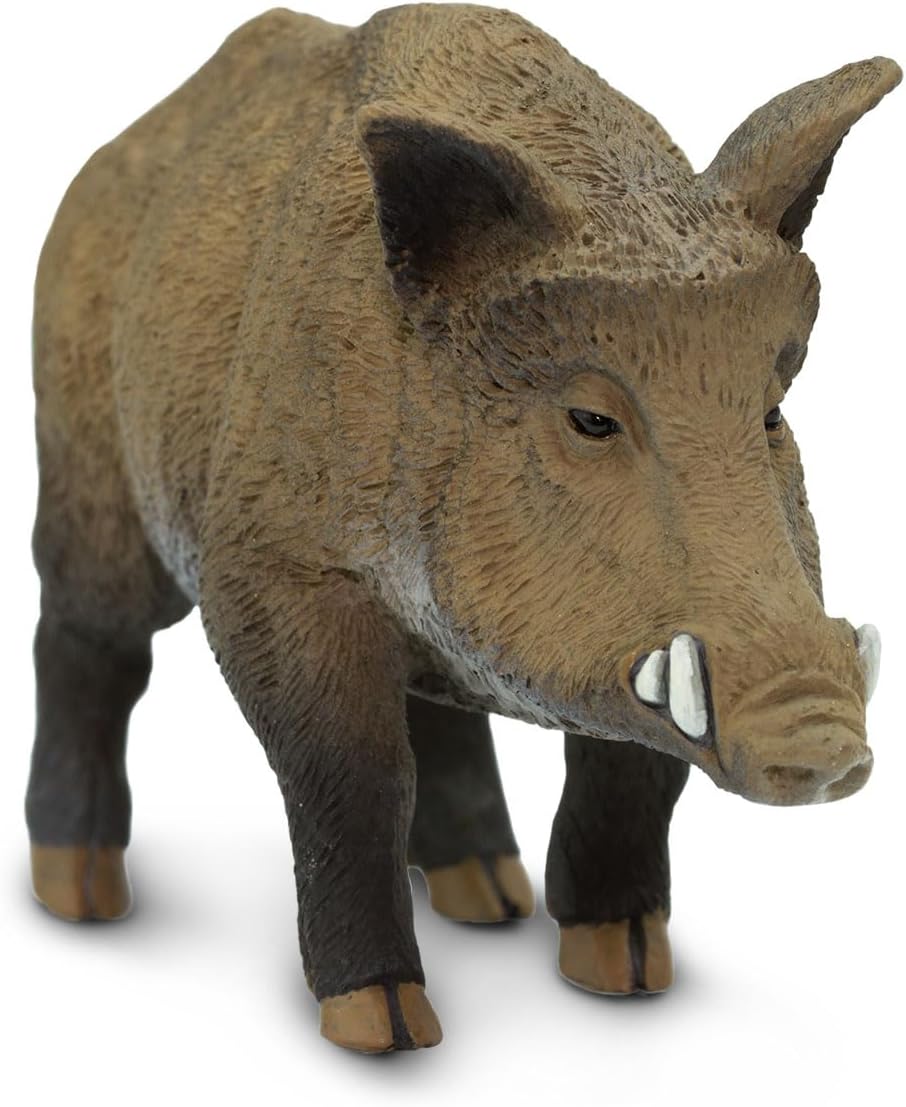 Safari Ltd. Wild Boar Figurine - Detailed 3.5" Plastic Model Figure - Fun Educational Play Toy for Boys, Girls & Kids Ages 3+
