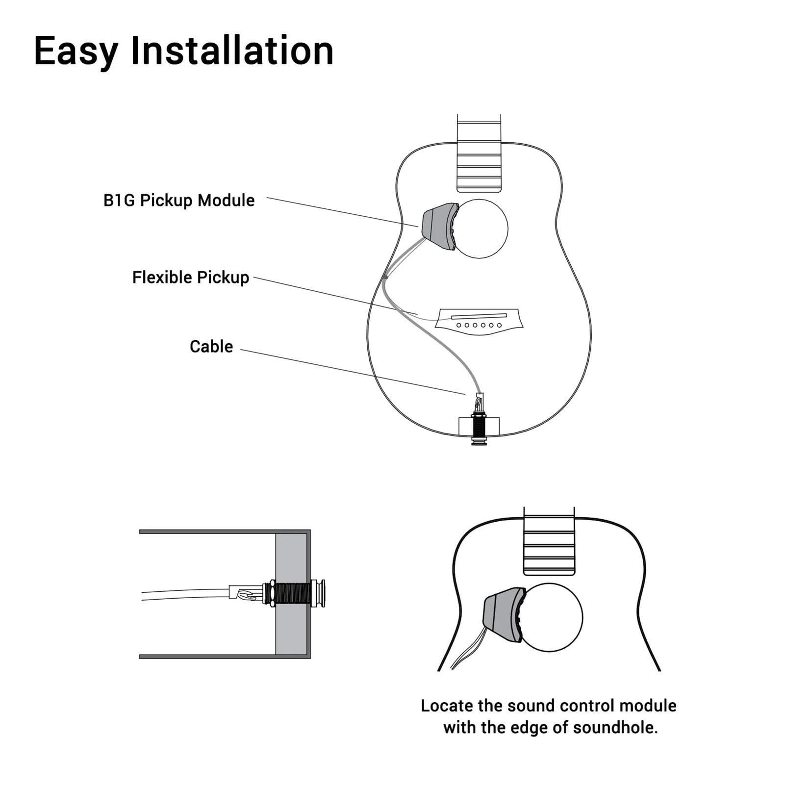 Pickup Per Chitarra Preamplificatore Per Chitarra Classica Pickup Per Strumenti Musicali Con Controllo Del Volume E Del Tono Pickup Musicale