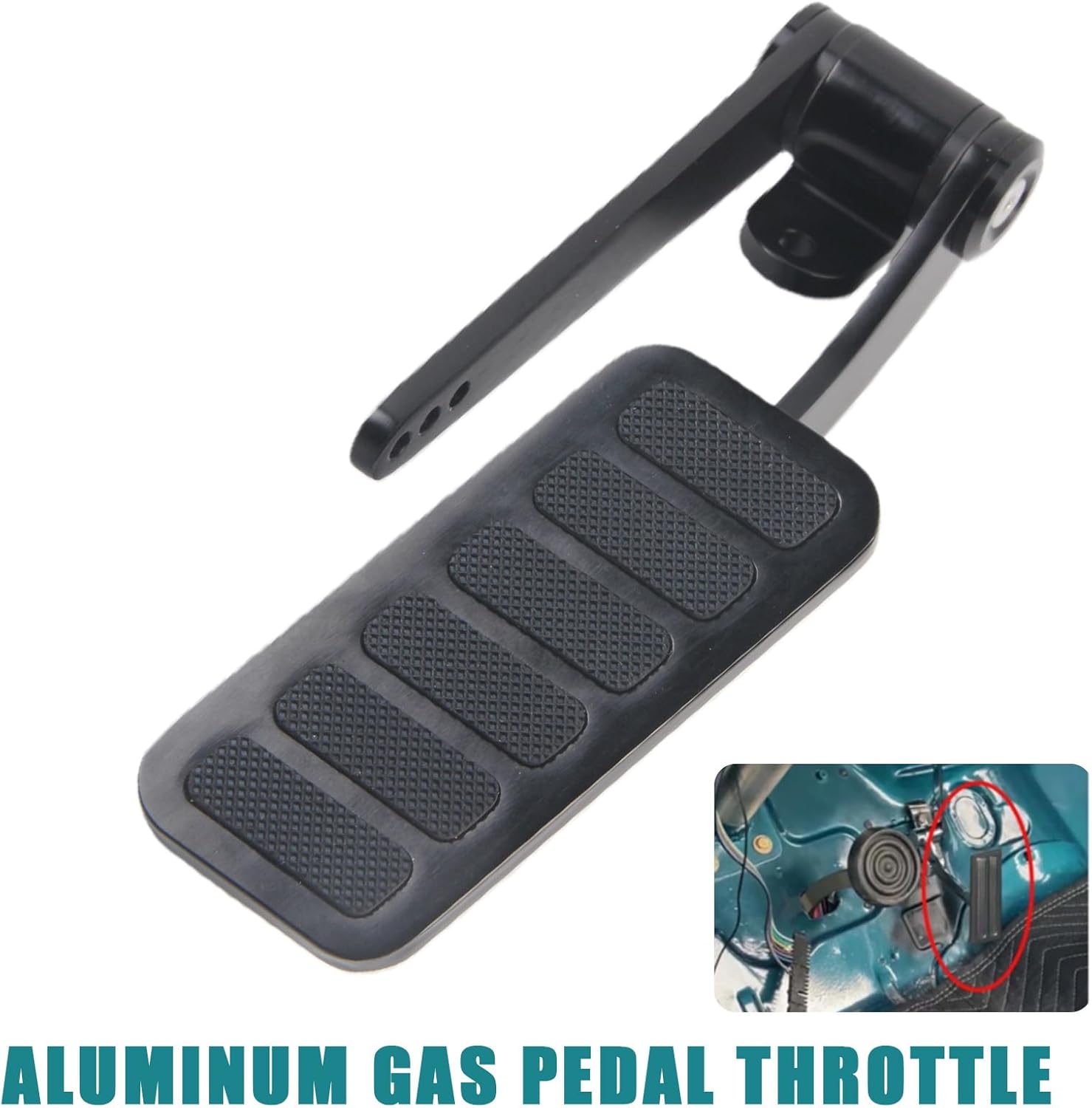 Gas Pedal Aluminum Throttle Pedal Assembly Universal Dual Contorl Gas Pedal Accelerator Throttle Pedal Compatible for Chevy for Ford for Mopar Street Rat Rod