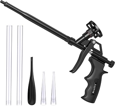 Foam Gun, Preciva Professional Foaming Gun Heavy Duty PU Expanding Foam Gun Spray Application Applicator