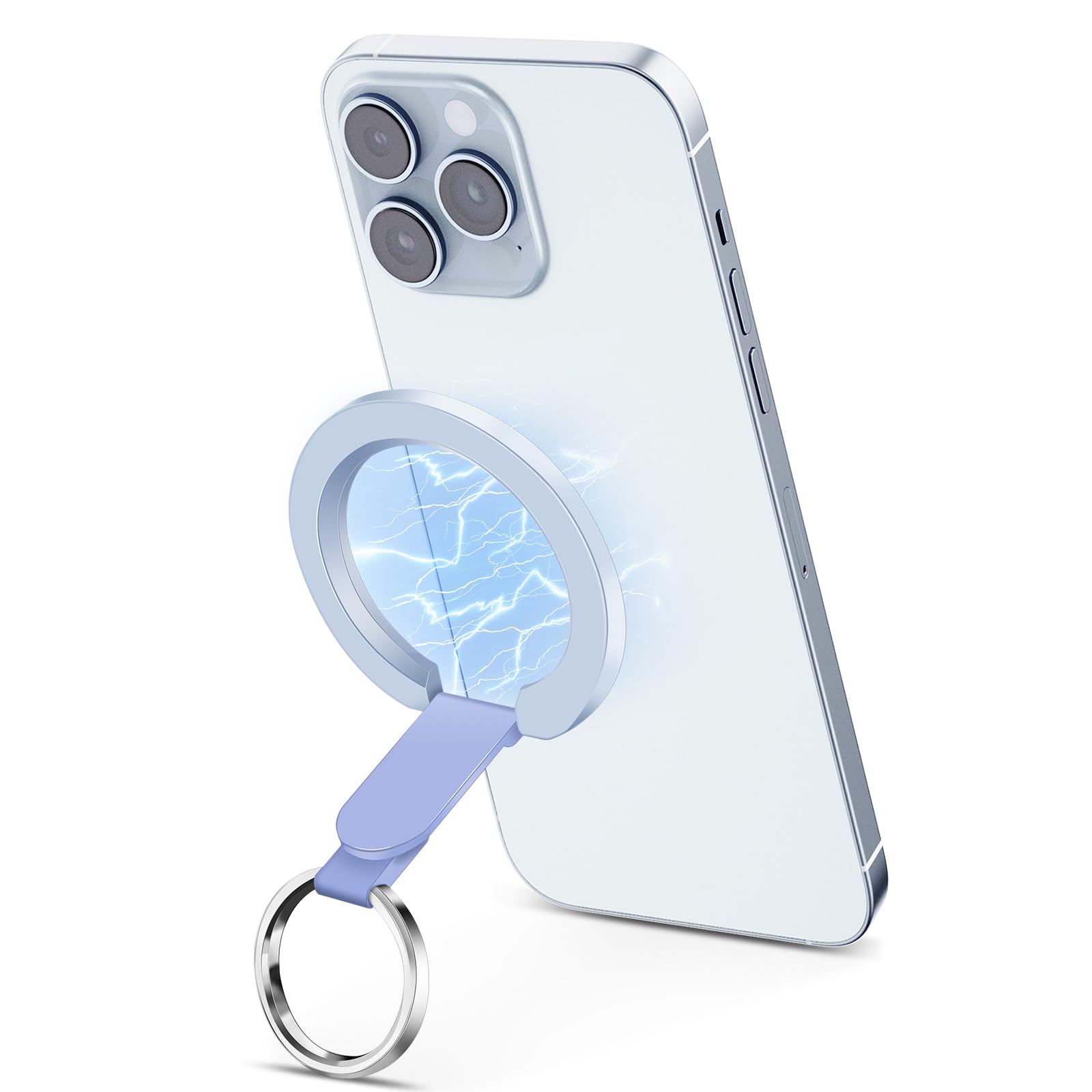 バンカーリング的な Amazon | MagSafe対応 スマホリング 両面に磁石 メタルリング