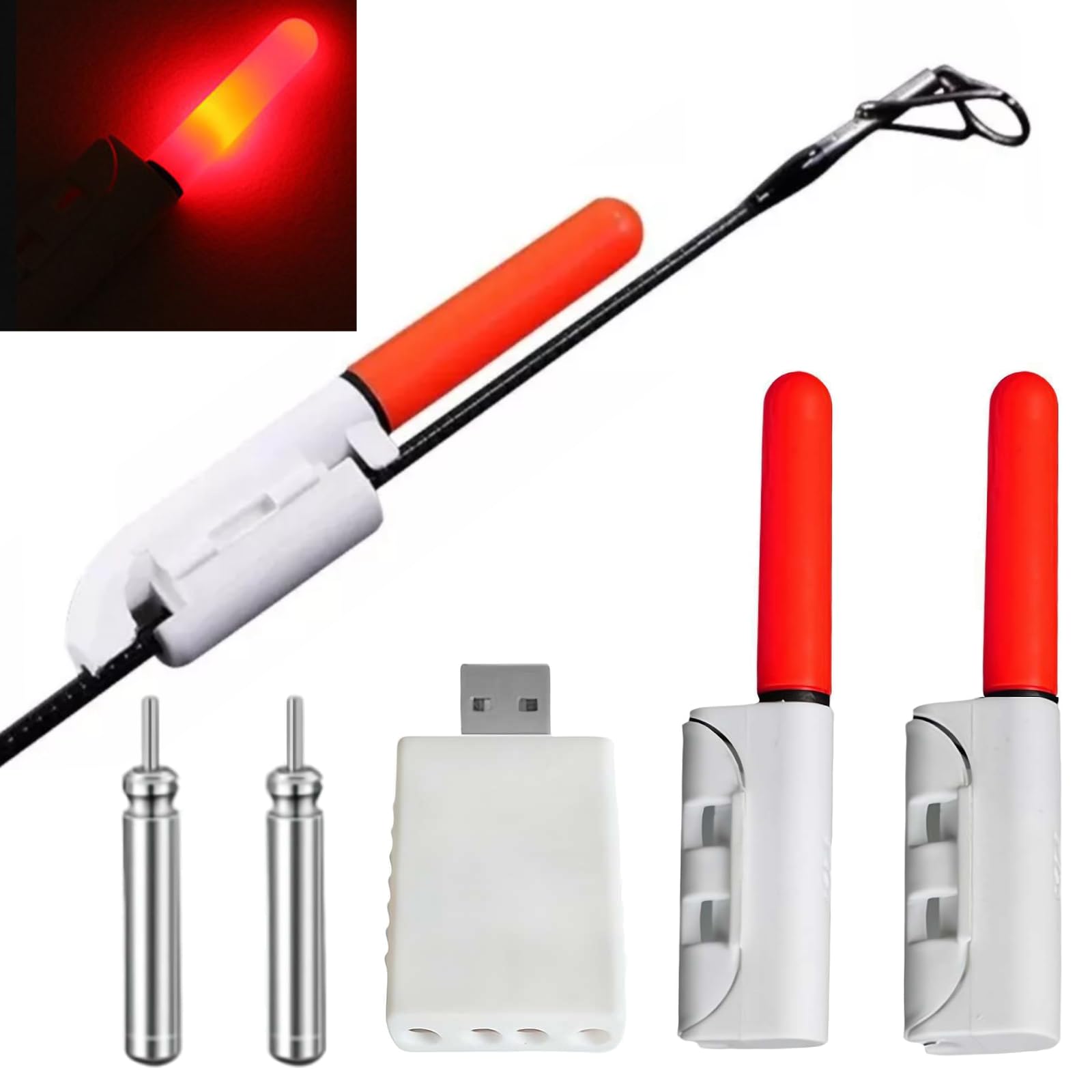 Rod Tip Replacement Breakaway Rod Tip Light Blue, RTLB Break Lights