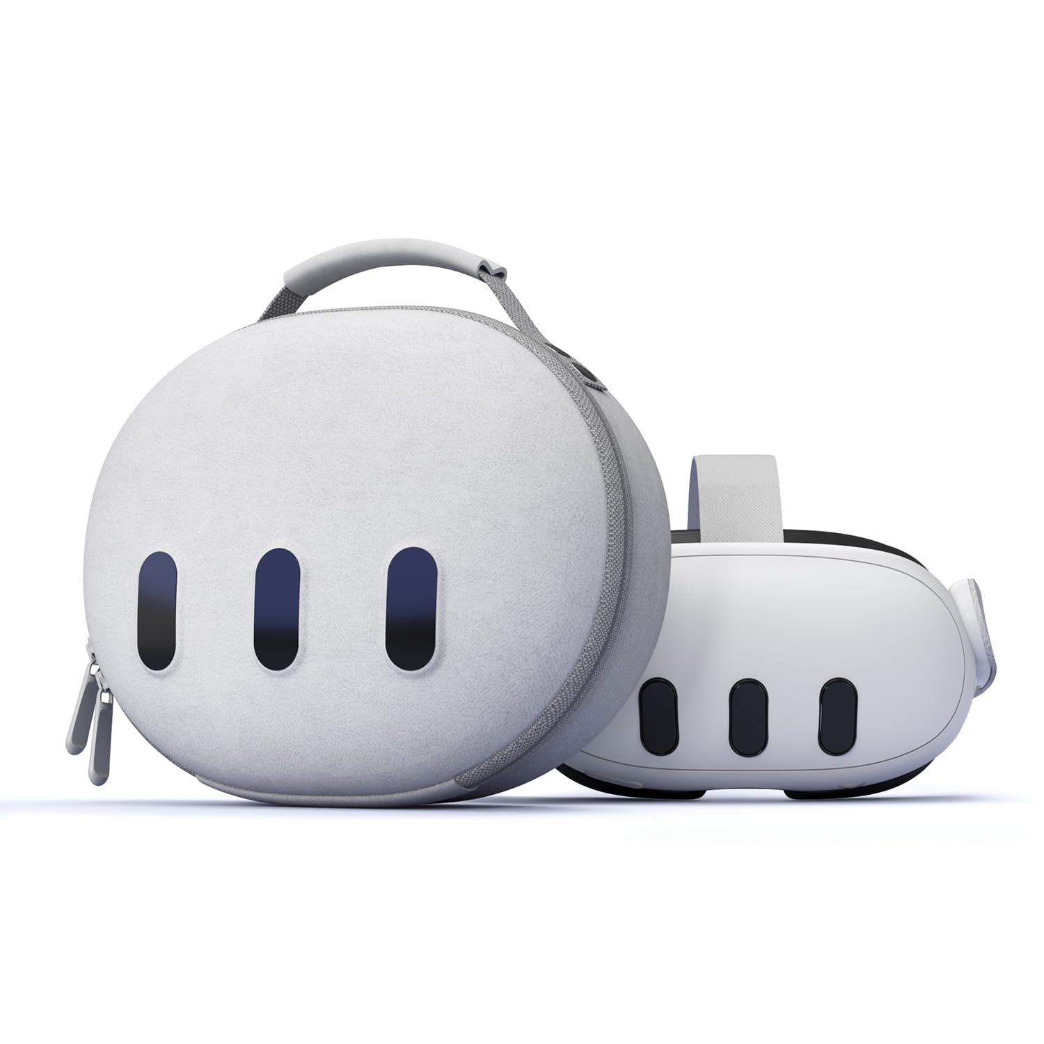 Aubika Mini Étui pour Meta Quest 3 Accessoires, Étui de Transport Rigide pour Oculus Quest 3S Casque et Manettes Uniquement, Voyage et Rangement (Non pour Sangle Élite)