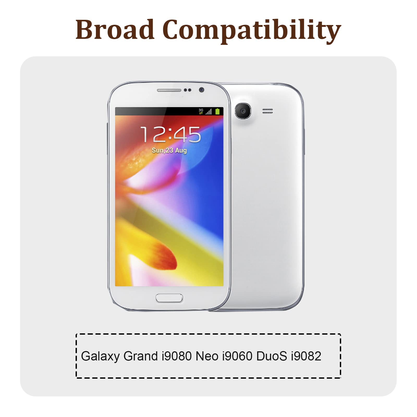 Batteria di ricambio EB535163LU compatibile con Galaxy Grand i9080 Neo i9060 DuoS i9082