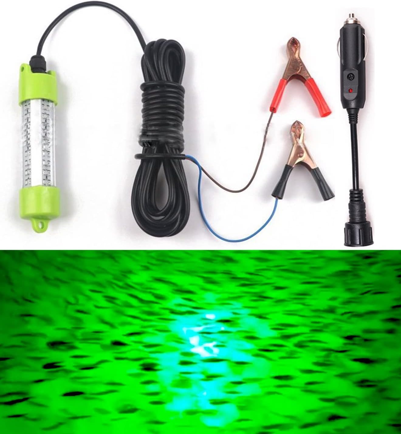 Underwater Fishing Light, Green Fishing Light, Submersible
