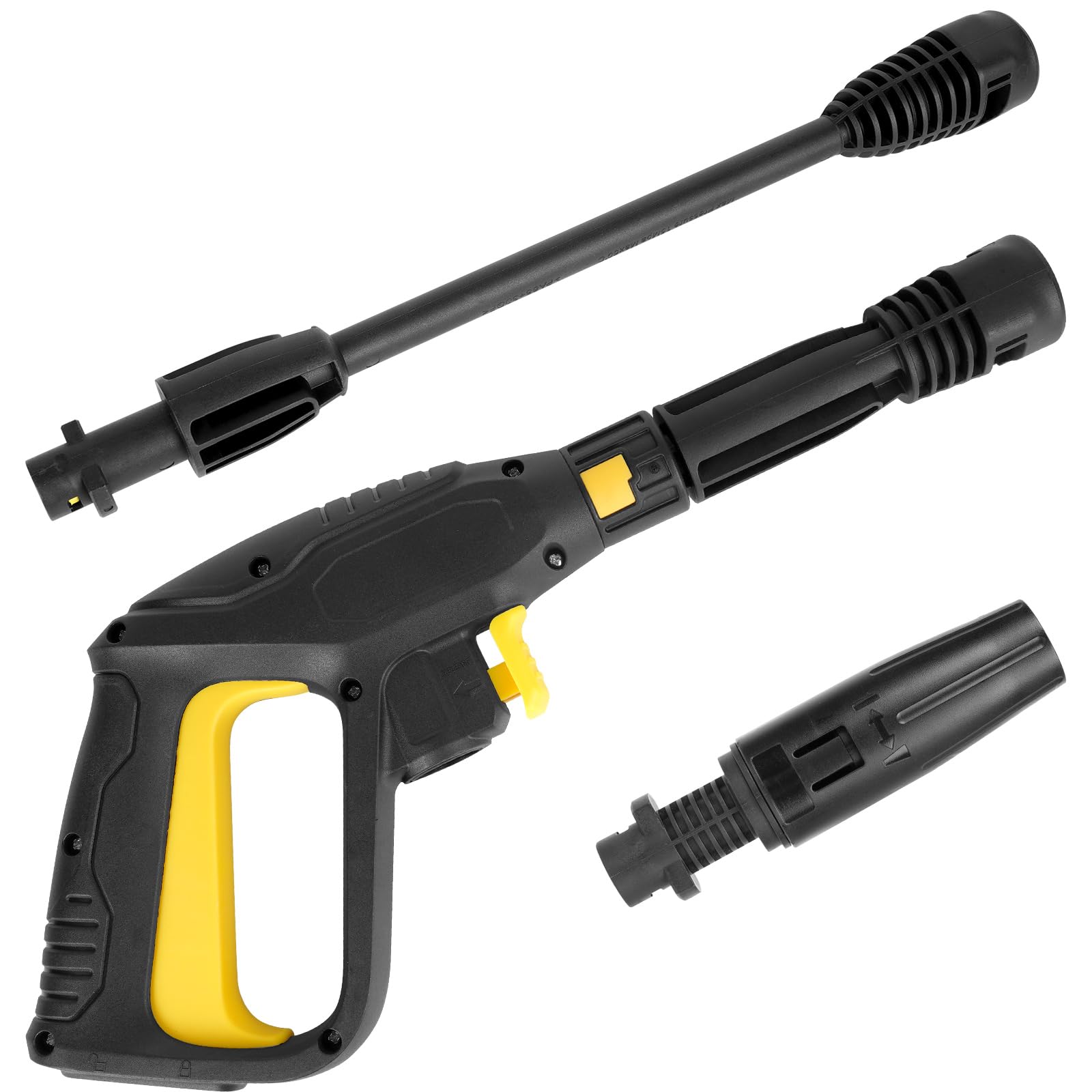 YUET Kit Pistolet et Lance pour Karcher K2 K3 K4 K5 K6 K7 2320 PSI | Nettoyeur Haute Pression avec Connecteur Rapide, Buse de Pulvérisation Réglable