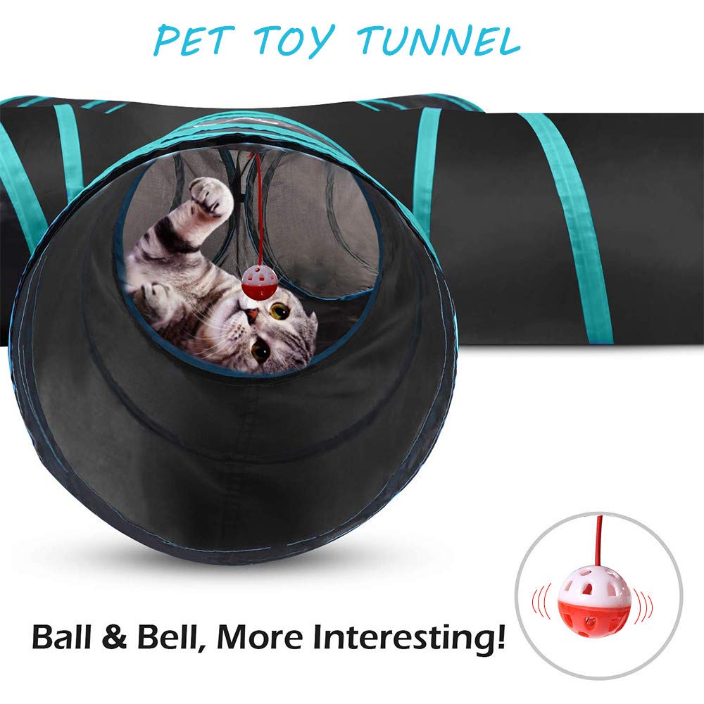 Tunnel pour chat, jouet pour chien, tunnel de jeu 5 voies pour chat, chiot, chaton, lapin