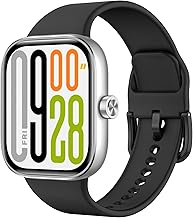 MoKo Sports Bracelet Compatible with Redmi Watch 6/5/4/Xiaomi Smart Band 9 Pro/8 Pro, Soft Silicone Watch Strap Replacement Strap for Men and Women