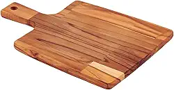 FSC Tábua Retangular Tramontina Kitchen em Madeira Teca com Cabo 34x23,3 cm