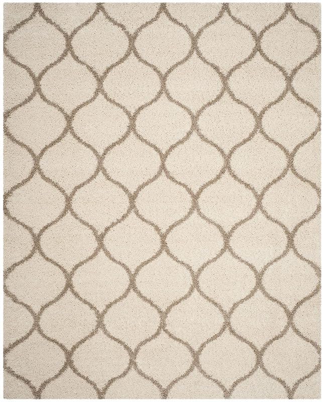 Image of Carpet for Living Room, Bedroom and Hall Handmade Microfiber Cozy Soft and Fluffy Shaggy Area Rug with 2 inch Thick Anti Skid Carpet [4x6 Feet Ivory Beige]
