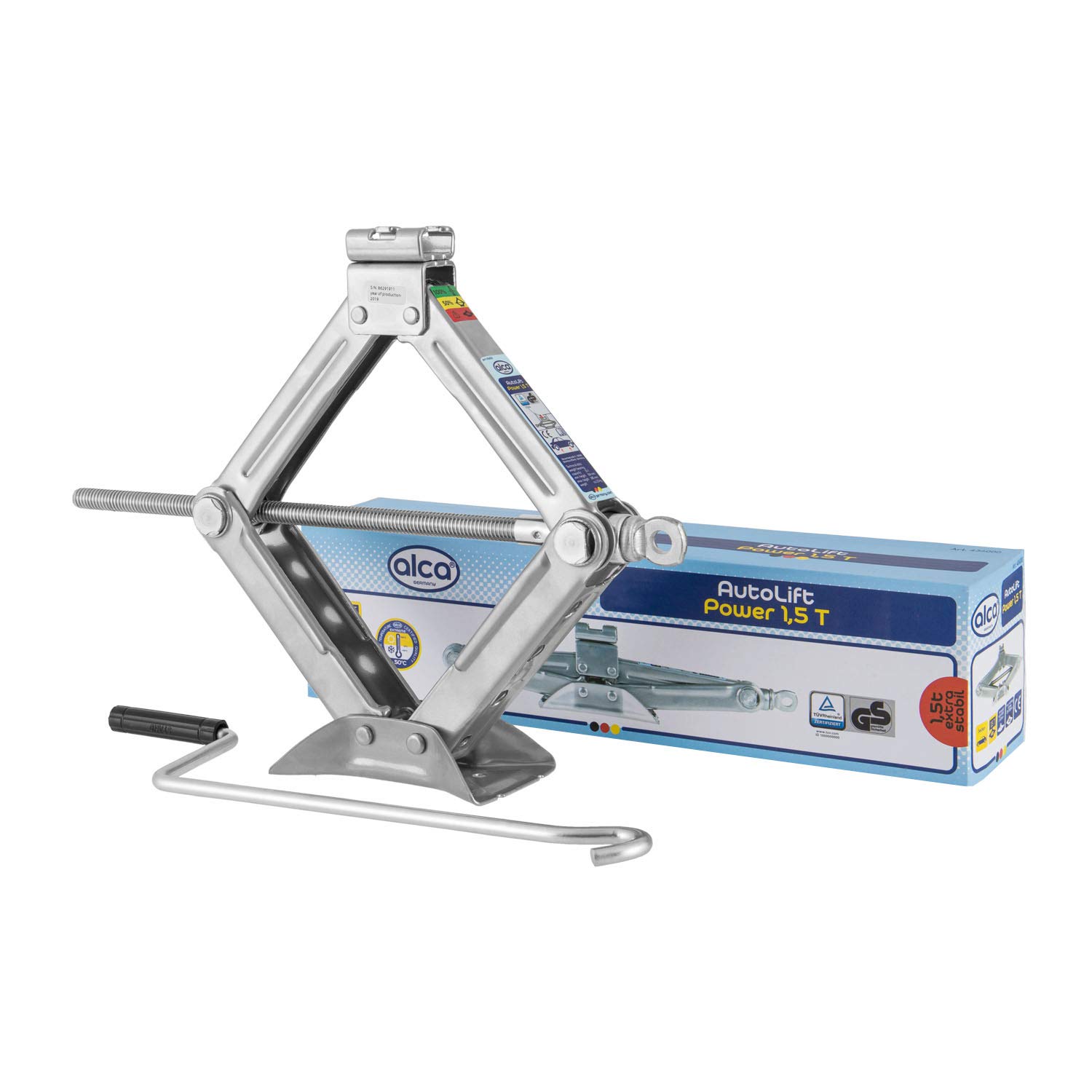 alcaCompact Car Lift Jack Power Wind Up Jack 1.5T 1500kg A436000