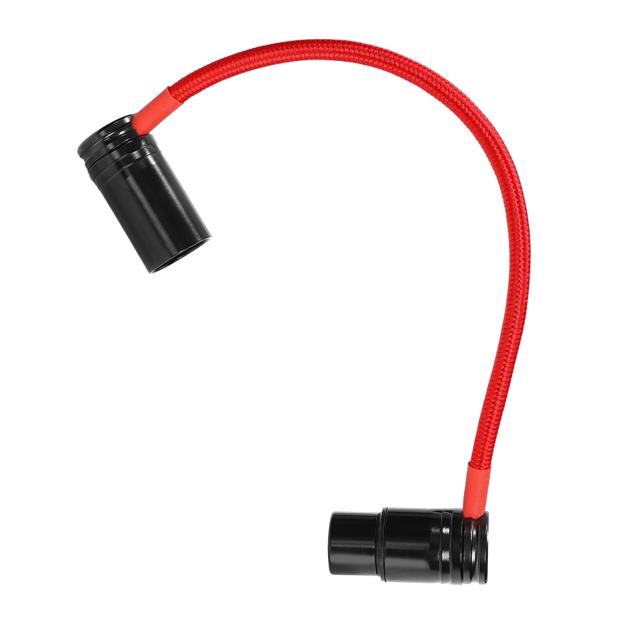 KONDOR BLUE Cable XLR recto de perfil bajo de 8 pulgadas, para cámaras, micrófonos, audio de estudio, perfil bajo y ángulo ajustable, rojo