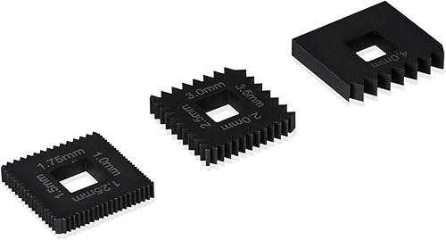 Juego de troqueles métricos similares a OTC 202817 para 7402 Universal Outside Thread Chaser Heavy Duty Steel Black 3PCS