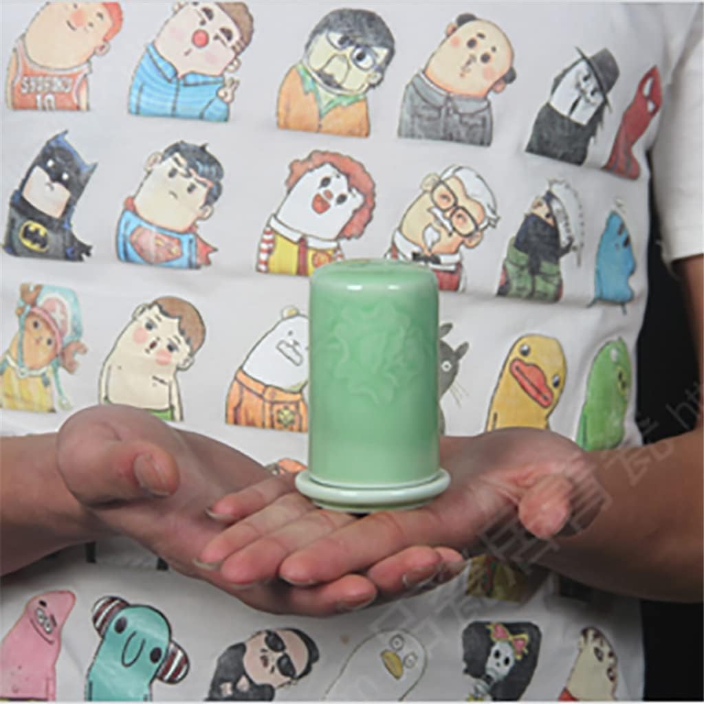 Celadon Rose Toothpick Holder Ceramic Tableware Set Desktop Toothpick Box Decorative Ornaments Toothpicks