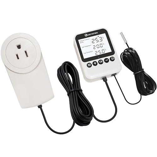 KETOTEK Digital Thermostat Timer Plug Outlet