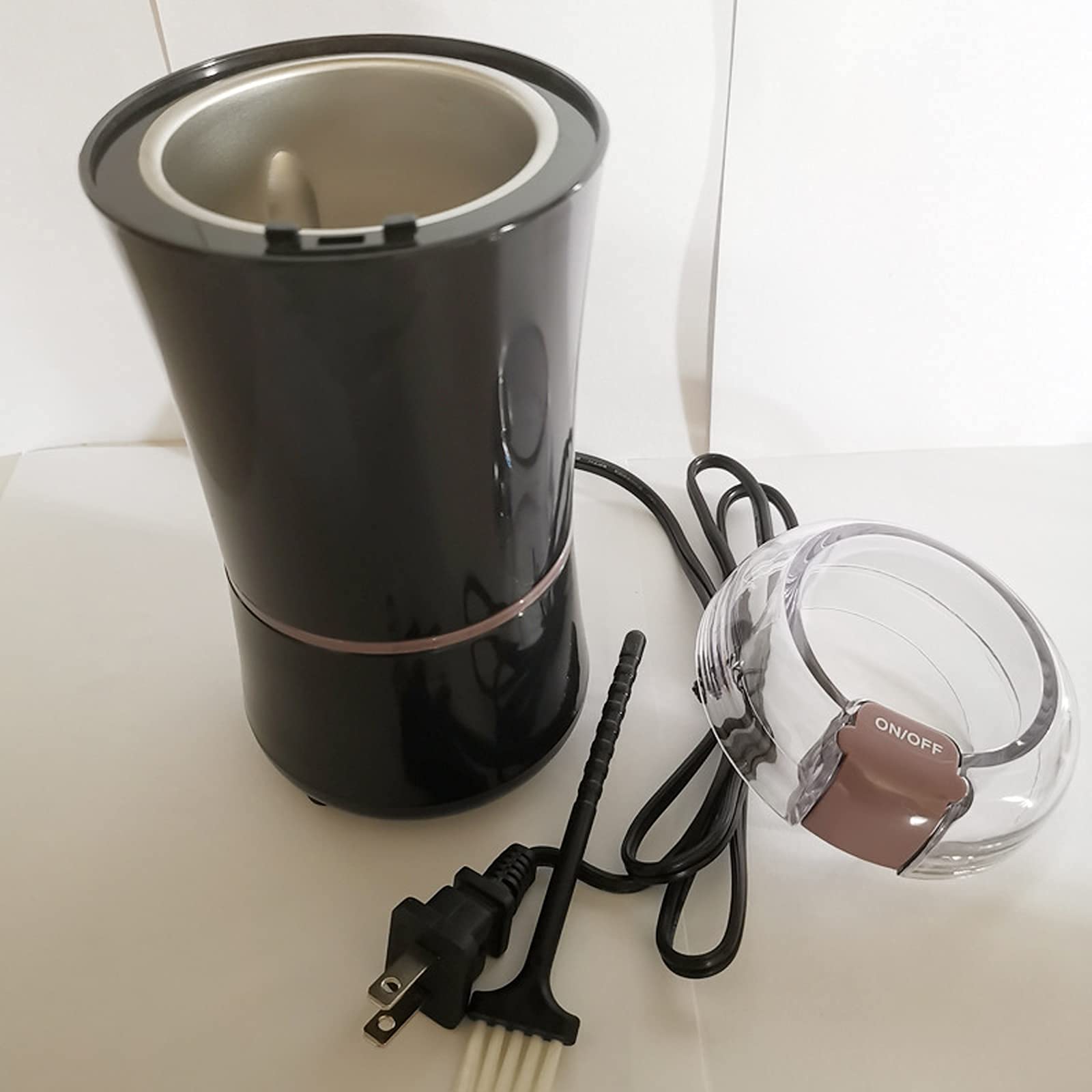 Młynki do kawy i przypraw, Młynek do ziaren kawy Młynek elektryczny Młynek do przypraw, Młynek do kawy Elektryczny z mocnym ostrzem ze stali nierdzewnej o mocy 150 W do przypraw, pieprzu, ziół,