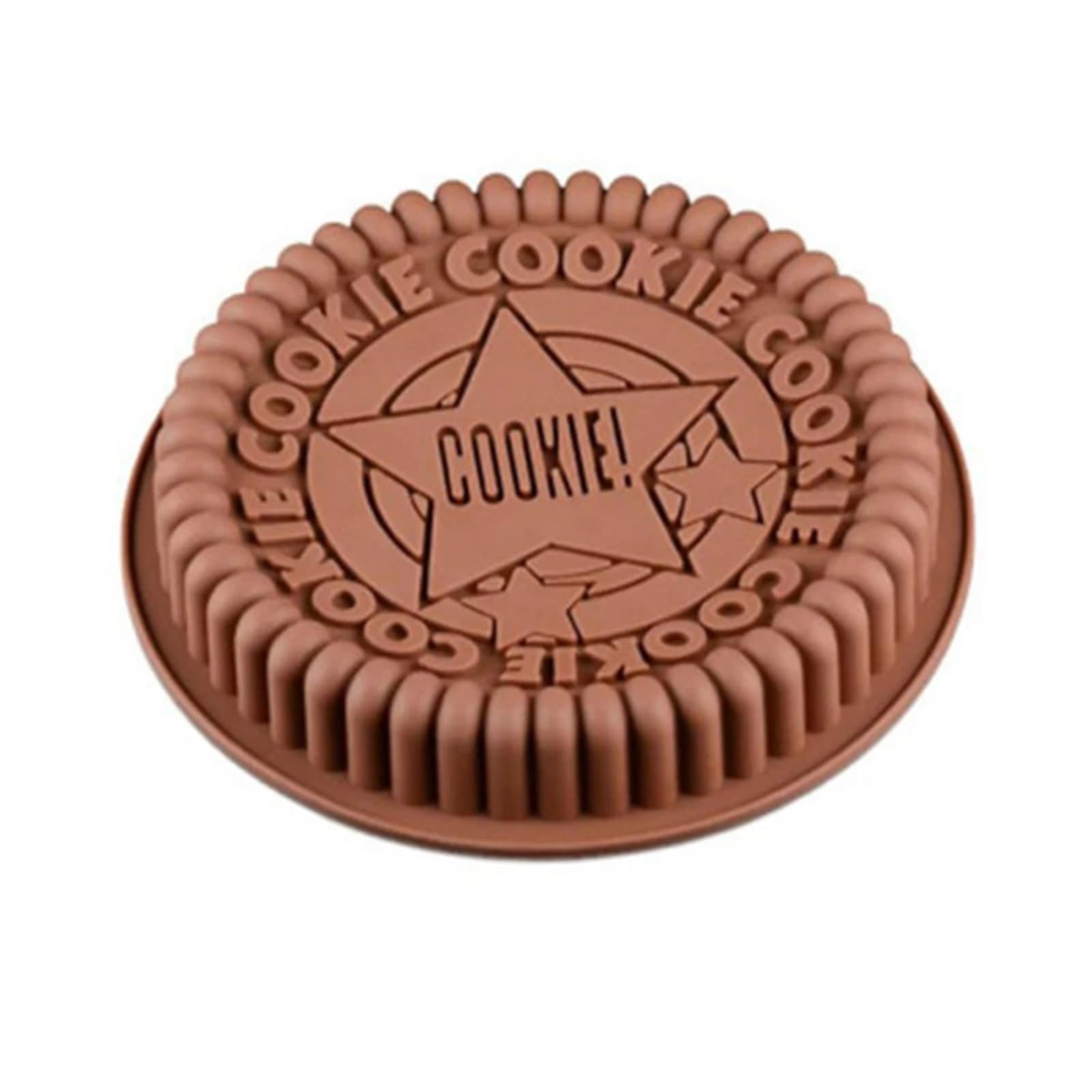 Stampo for biscotti al cioccolato rotondo 3D, 4 pezzi, stampo in silicone for Oreo, teglia antiaderente for budino, for torta mousse grande Per La Produzione Del Cioccolato