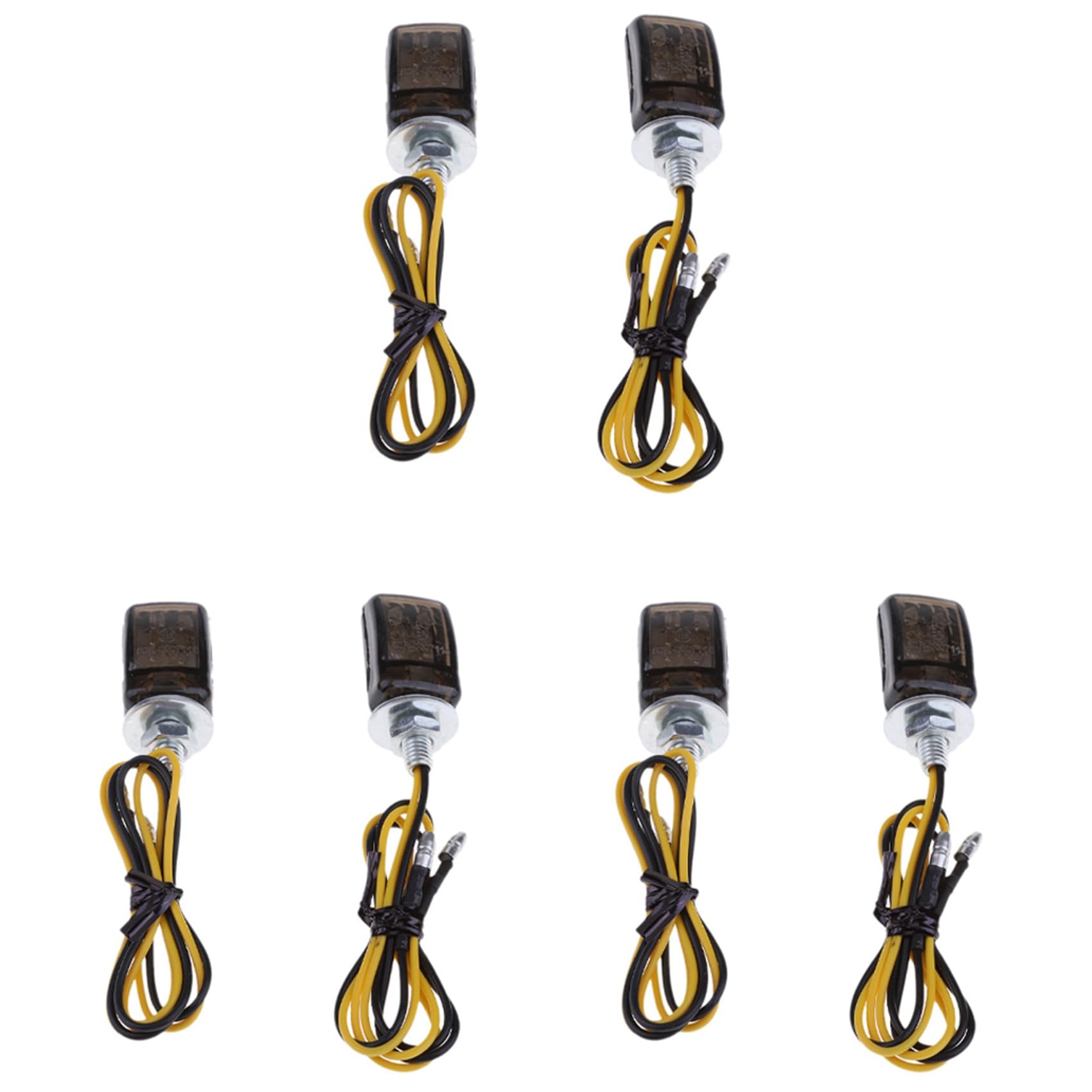 Clignotants Moto LED Mini - Ambre - Filetage 6mm - Pour Customisation