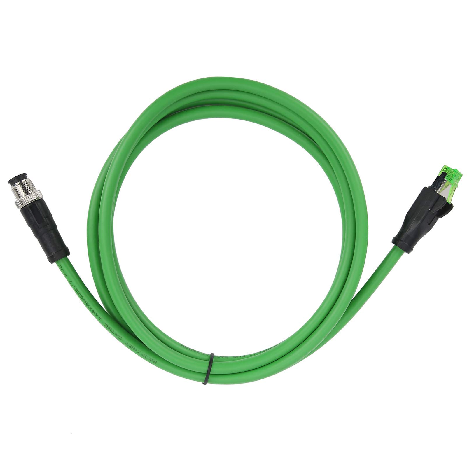Cordon de raccordement M12 RJ45 Connecteur Ethernet Câble blindé 4 Broches CAT5E 24 AWG Wire IP67 Water Proof