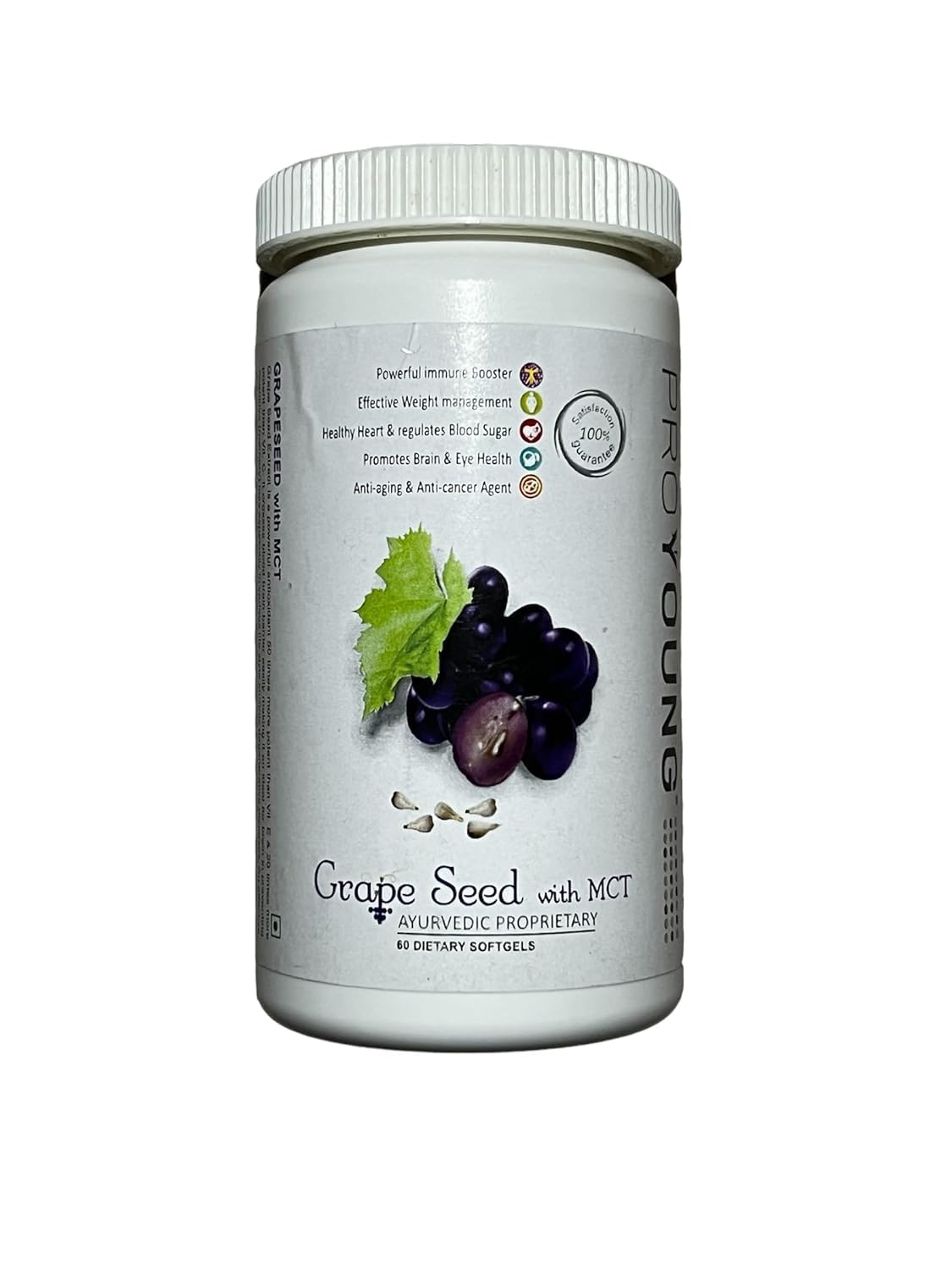Proyoung Grape Seed Extract with MCT 600mg 60 Softgels-image-33