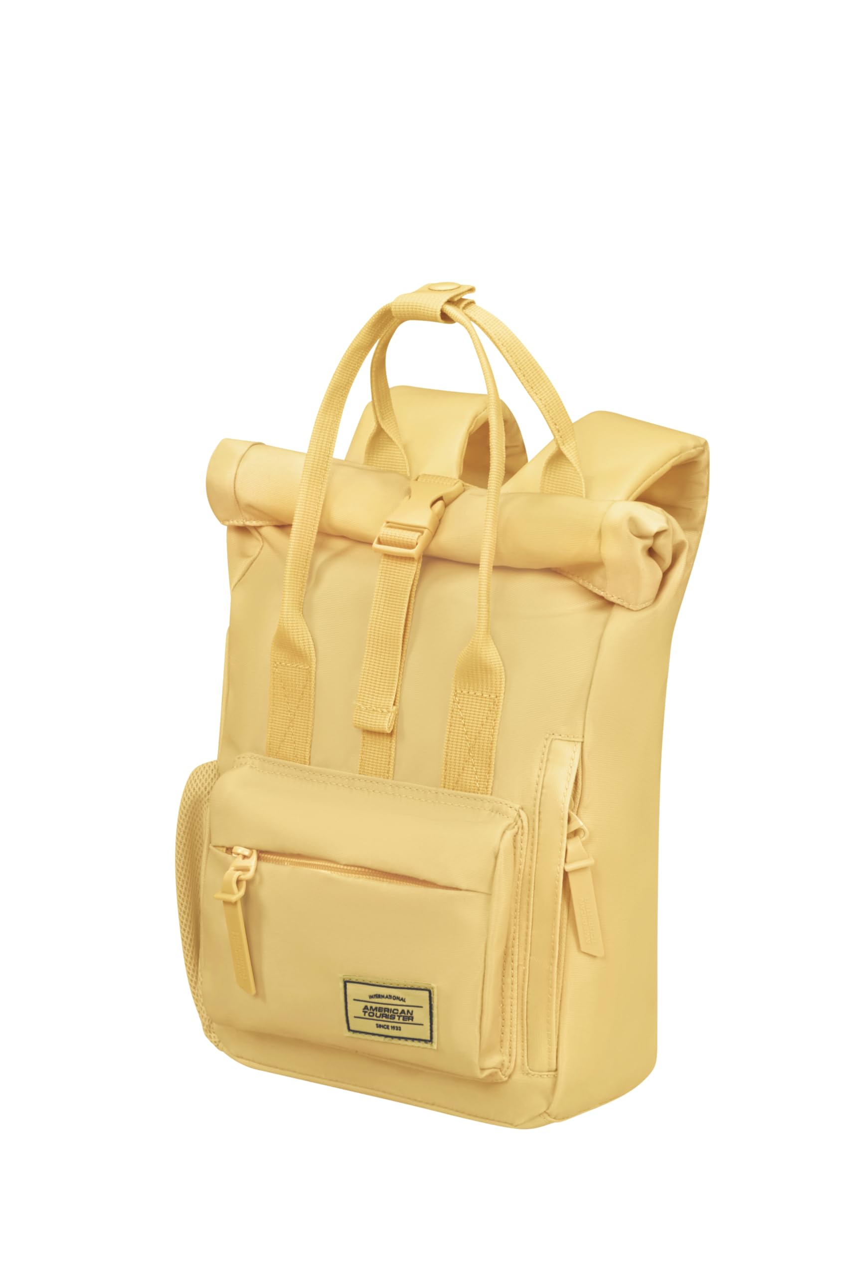 American Tourister Urban Groove UG16 - Mini Backpack 31 cm - Ergonomic Children's Backpack with Bottle Holder, Light & Comfortable - 7L - Pastel Yellow