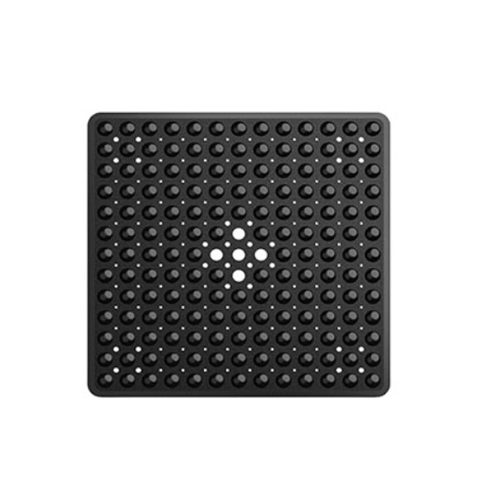 Generico 1 pezzo, foro quadrato for perdite di bolle con tappetino antiscivolo for doccia a ventosa, pavimento del bagno