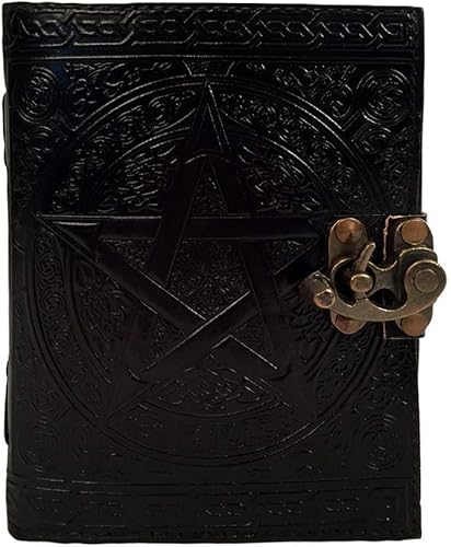 Diario de piel libro Negro Pentagrama en relieve hecho a mano organizador Personal planificador diario cuaderno Diario de oficina College Handbook