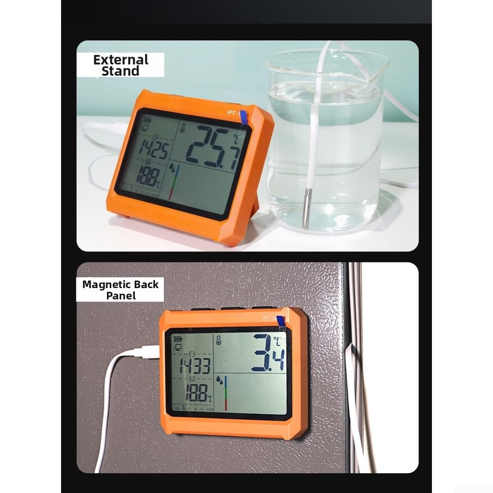 Funk Temperatur Luftfeuchtigkeit Messgerät ±0.5°C Genauigkeit(instrument and probe)