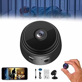 Camtrix Magnetic Mini Security Camera, 2024 New WiFi Wireless Small Video Camera Night Vision Motion Detection Security Covert Cameras with App, Mini 1080p HD Wireless Magnetic Security Camera (Black)