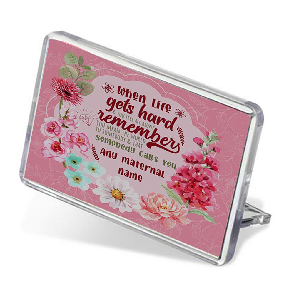 Personalised You mean the world to Somebody that Calls You Grandma Nana Nanny ANY NAME Mothers day Birthday Gift fridge magnet.