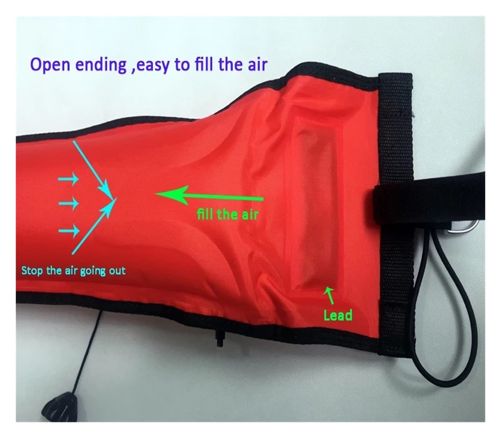 Sprzęt do nurkowania Diving Surface Marker Boja Bezpieczeństwo Podwodne Profesjonalna Tuba Nurkowa Surface Diver Korzystanie z bezpieczniejszego(Green,150CM)