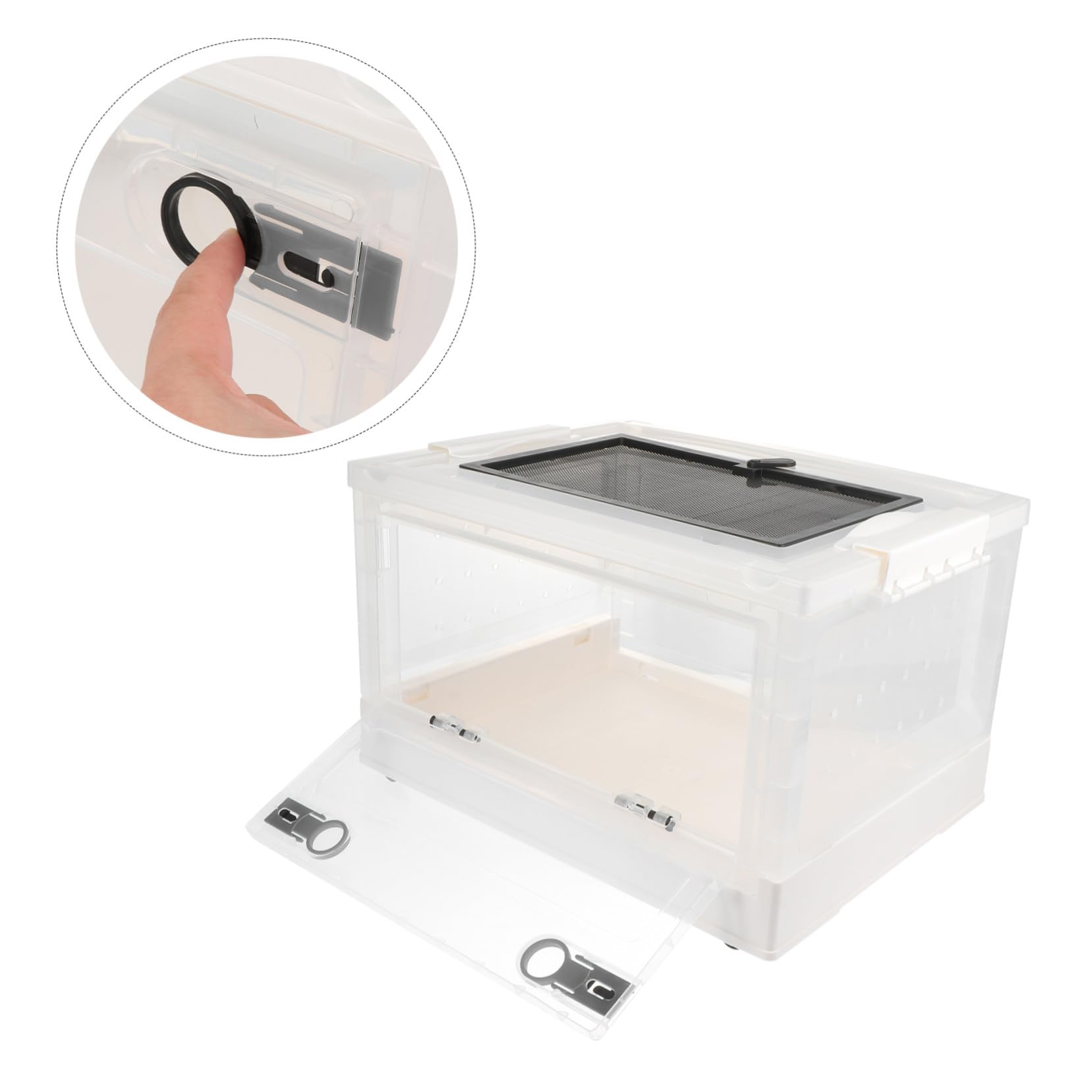 Jaula para Hámster de Plástico de Color Blanco, 1 Juego, Compacta