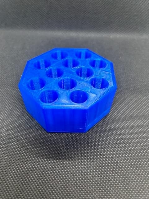 Miniatura 3 de Organizador de escritorio para 510 cartuchos, bolígrafos y lápices - 12 espacios (azul)