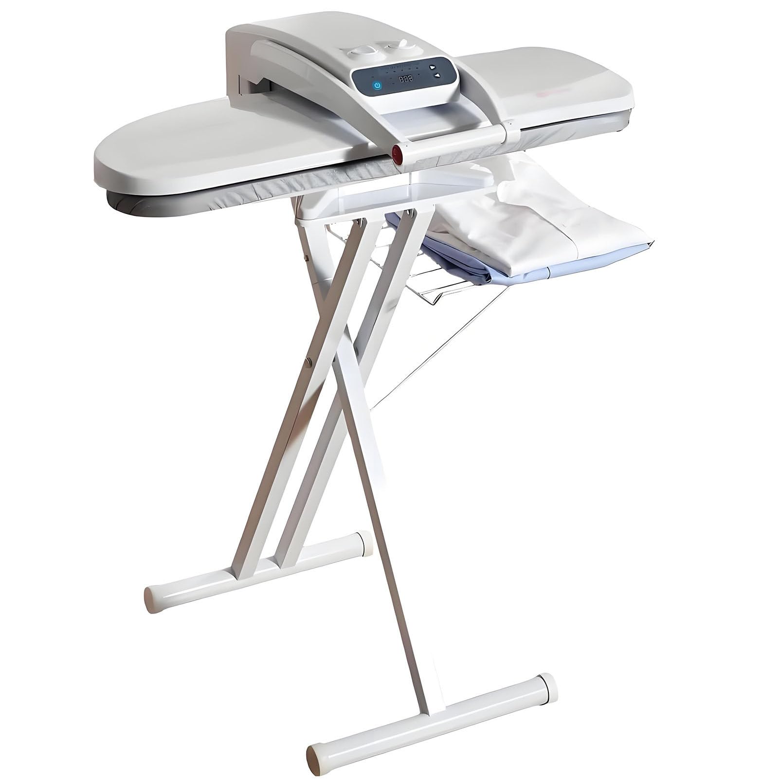 Ferri da Stiro con Caldaia,Stira Camicie Automatico 1800W con Supporto Pieghevole,Serbatoio 300ml Integrato,Regolazione Temperatura,Doppia Piastra 800×310mm,Pressione 50kg
