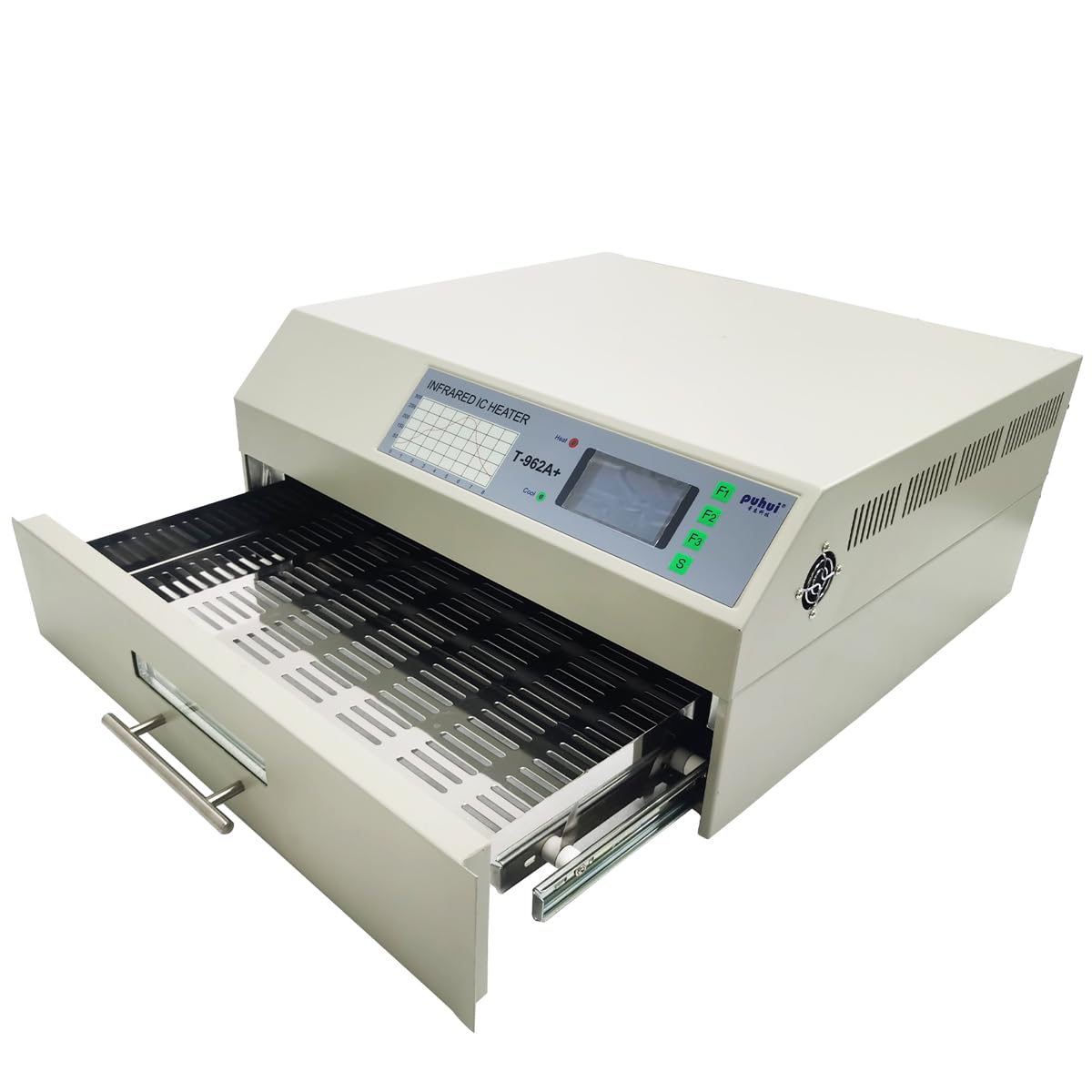 INTBUYING 110V Reflow Oven T962A+ 2300W Micro-computer Control Reflow Soldering Machine with 17.7x14.6 Inch Soldering Area Drawer Type Lead Infrared