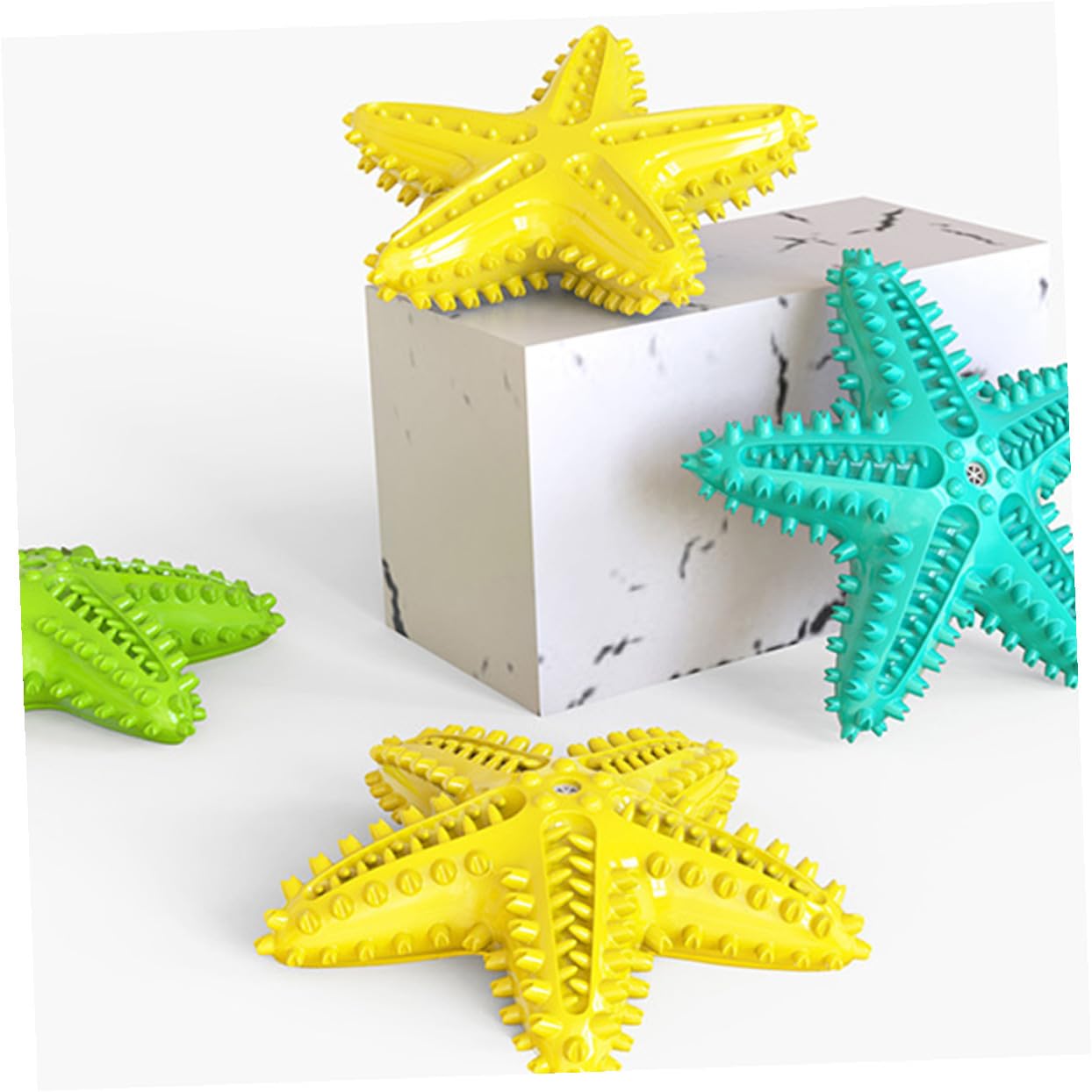 3 Piezas mordedores para Estrellas de mar, Juguete para Perros, Juguete para Perros Delicioso, Juguete de Cepillo de para Perros, Juguete para Masticar para Mascotas, Accesorios para