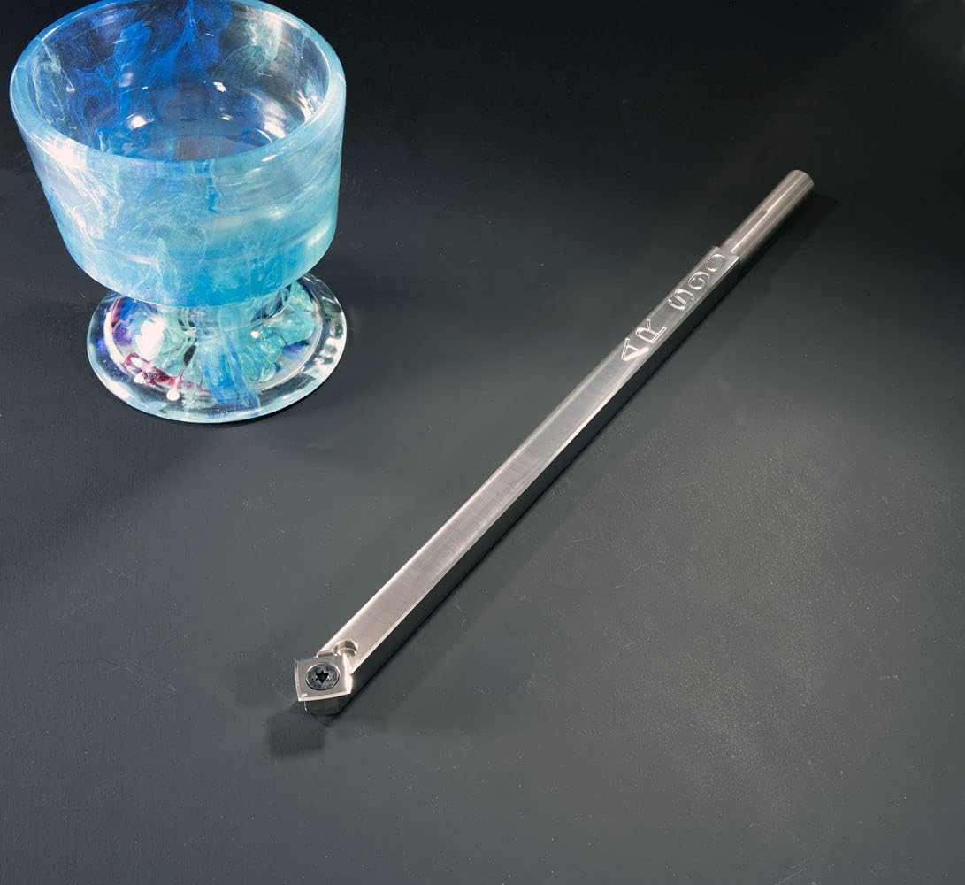 Simple Woodturning Tools Acrylic/Resin Set of Carbide Tools for Turning Acrylic/Resin/Hybrid on a Wood Lathe - USA Made, 12" Tools, 17" Handles (4 Tool Set)