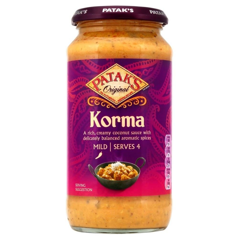 Patak's Salsa Korma Leve 450g Paquete de 2